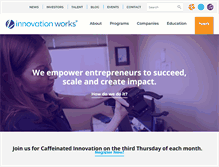 Tablet Screenshot of innovationworks.org